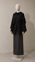 Nila Cape Strickjacke mit Schal